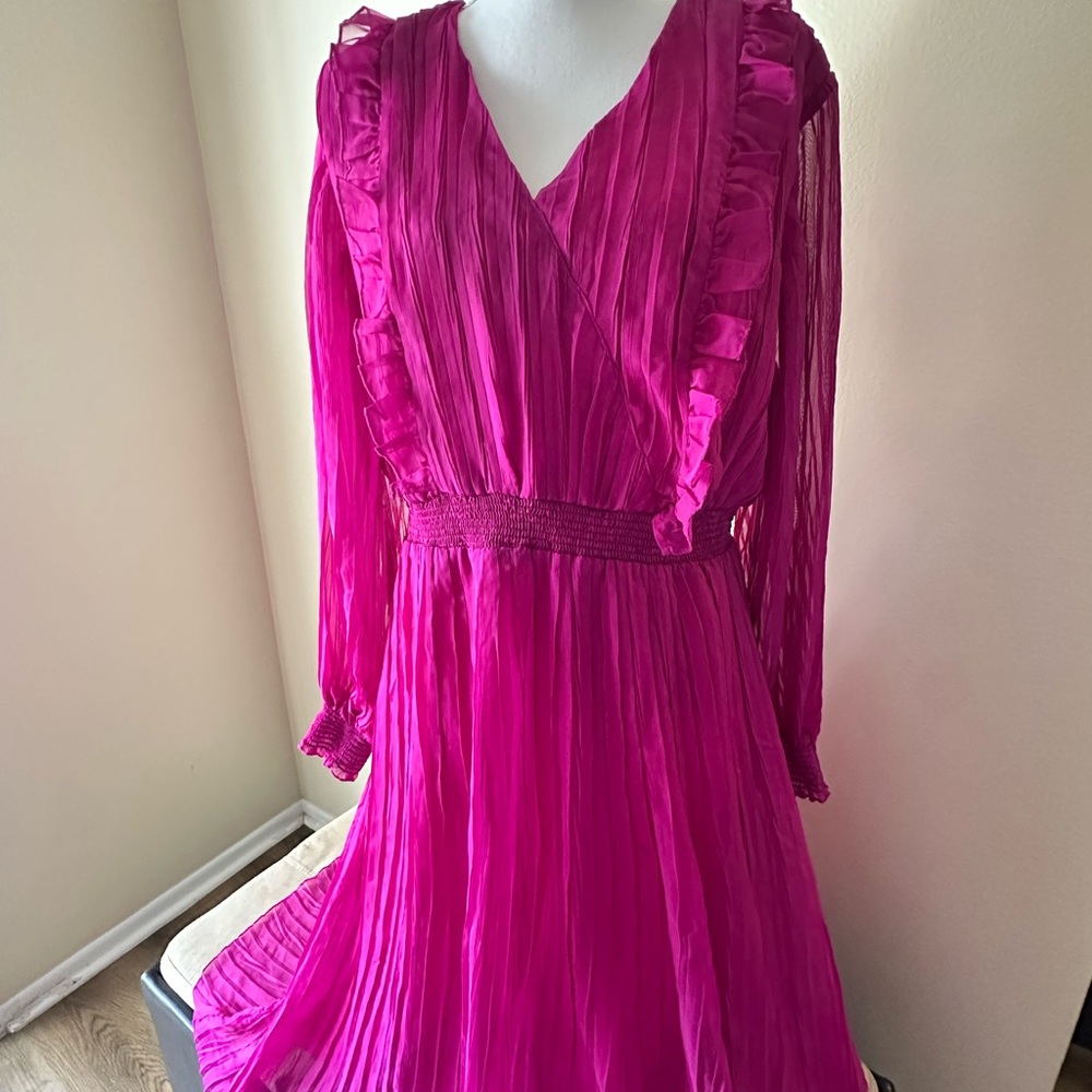 Eloquii Pink Midi Dress